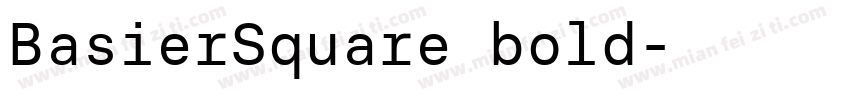 BasierSquare bold字体转换